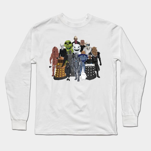 Doctor Who - Monsters Are Real Long Sleeve T-Shirt by bovaart